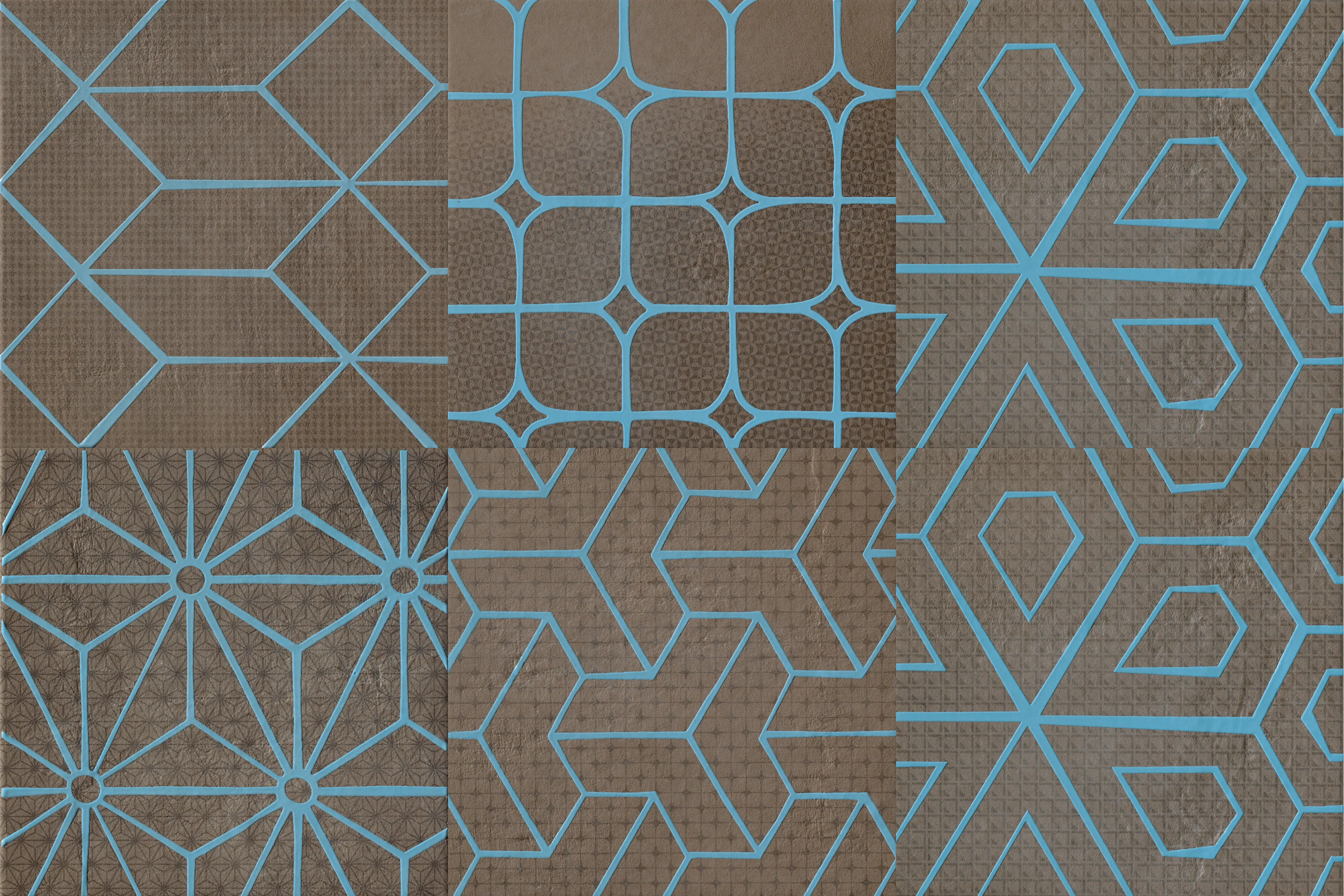 Керамогранит Cir Serenissima Mat Mat Mud Dec Blu Mix 6