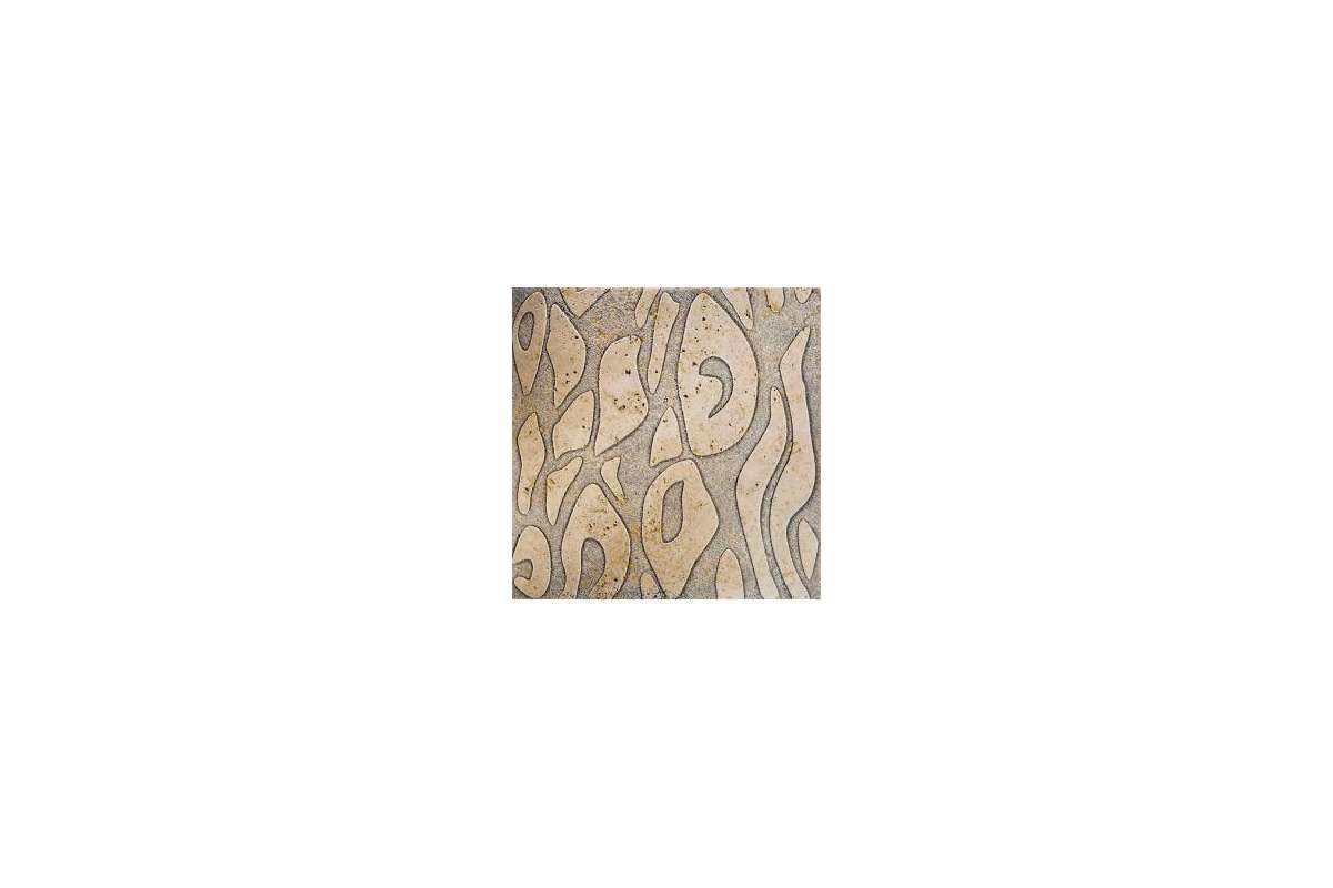 Мрамор Petra Antiqua Lacche 1 Batik Fondo Naturale - Decoro Travertino Chiaro 30,5 X 30,5