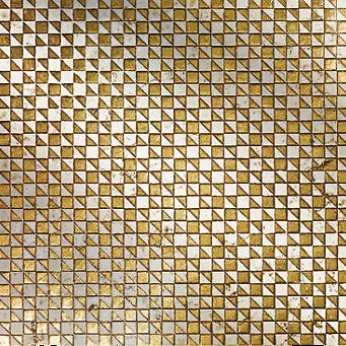 Мрамор Petra Antiqua Lacche 1 OPTICAL 2 Fondo Biancone Decoro Oro 30,5 x 30,5