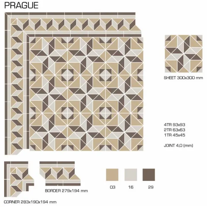 Керамогранит TopCer Victorian Designs Prague