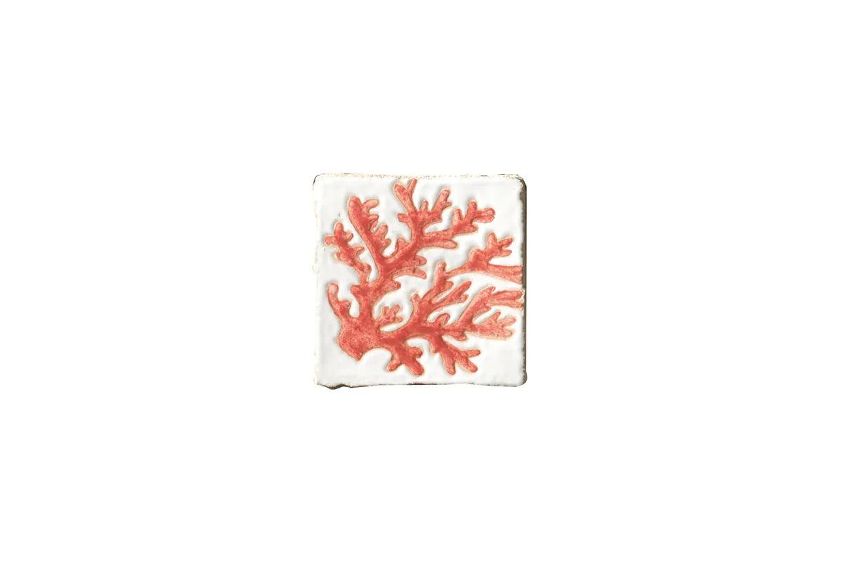 Керамогранит Cerasarda I Cotti fatti a mano Decoro Corallo Rosso S/2 10X10 2