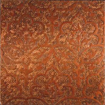 Мрамор Petra Antiqua Lacche 2 REGENT Fondo Rame Decoro Travertino Rosso 30,5 x 30,5