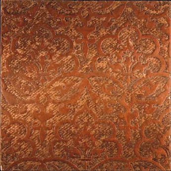 Мрамор Petra Antiqua Lacche 2 REGENT Fondo Rame Decoro Travertino Rosso 30,5 x 30,5