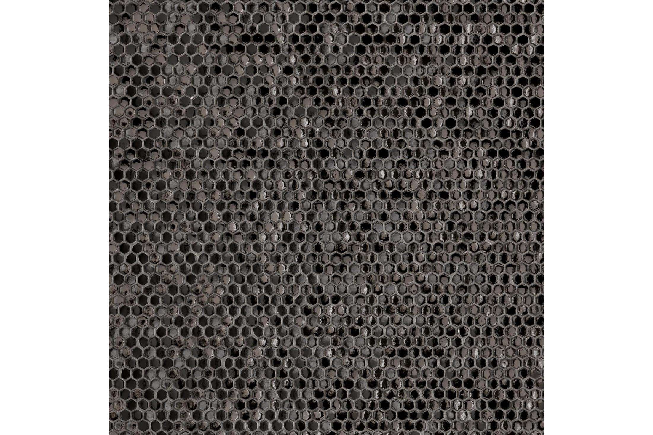 Керамогранит Mutina Phenomenon Honeycomb B Nero Glossy