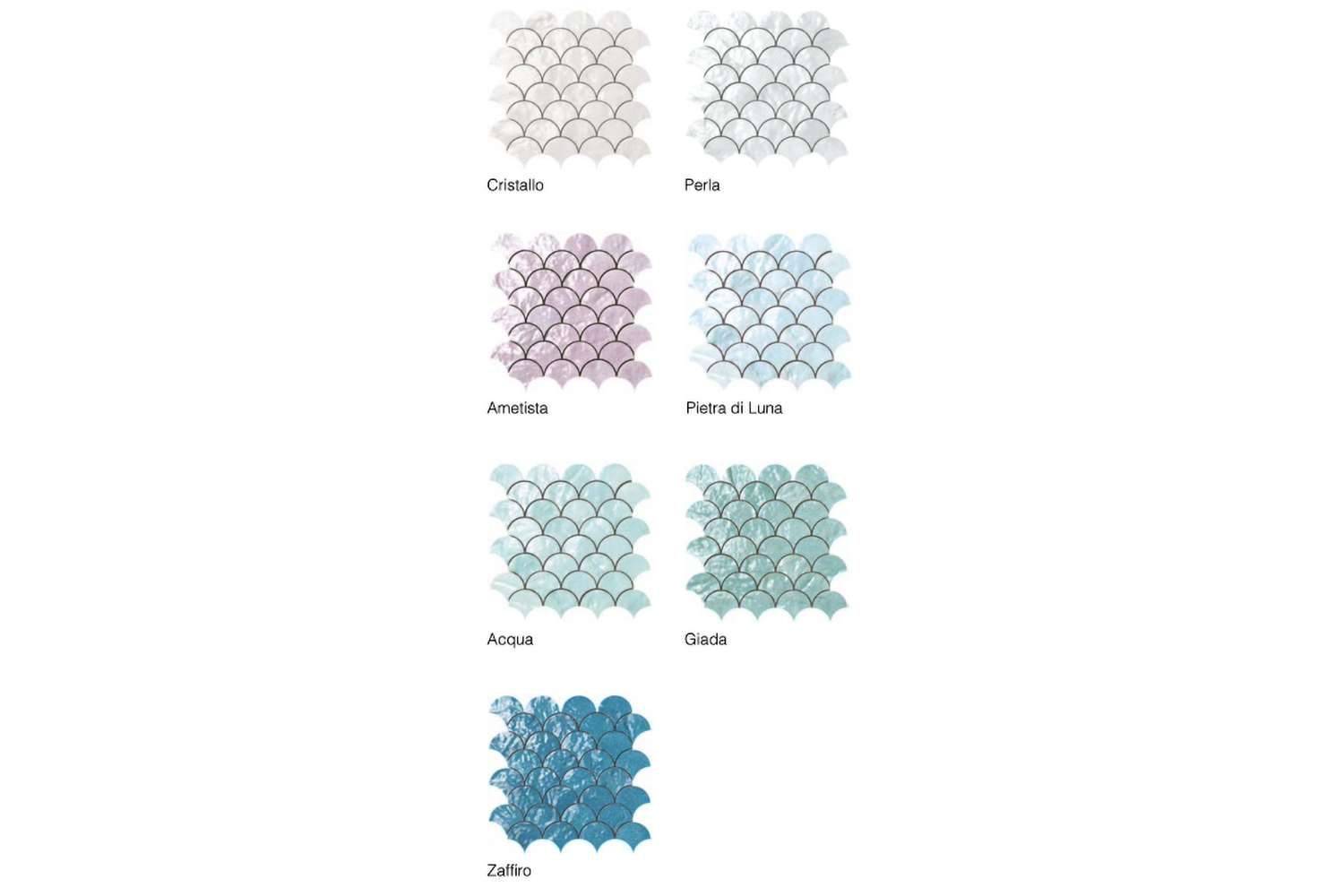 Керамогранит Cerasarda Trasparenze Marine Mosaico Ventaglio