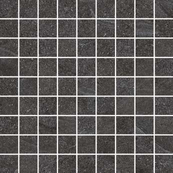 Керамогранит Settecento Nordic Stone Mosaico Black 3.1x3.1 Su Rete