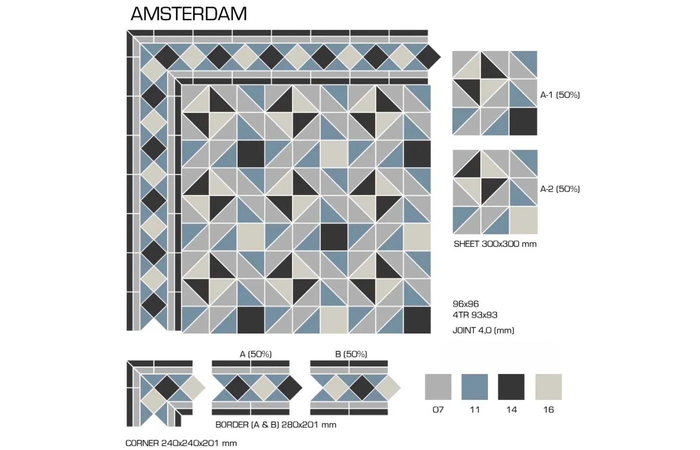 Керамогранит TopCer Victorian Designs Amsterdam