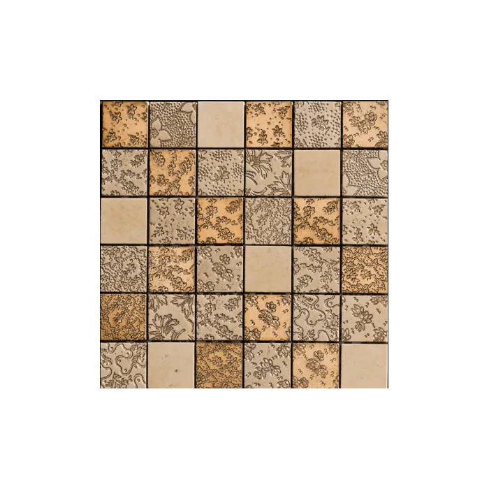 Мрамор Petra Antiqua Acqueforti Mosaics MOSAICO THEMIS 5х5 GOYA BRONZO