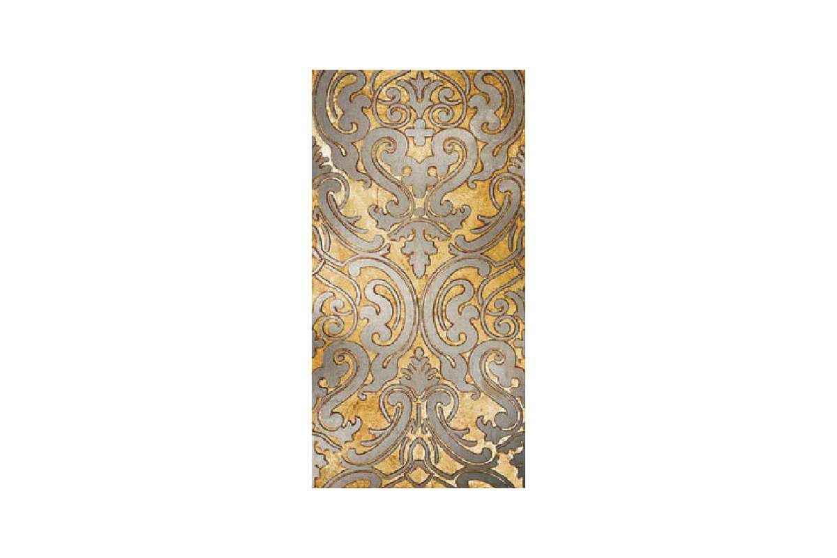 Мрамор Petra Antiqua Lacche 1 Shiraz 1 Fondo Oro - Decoro Londongrey 30,5 X 60