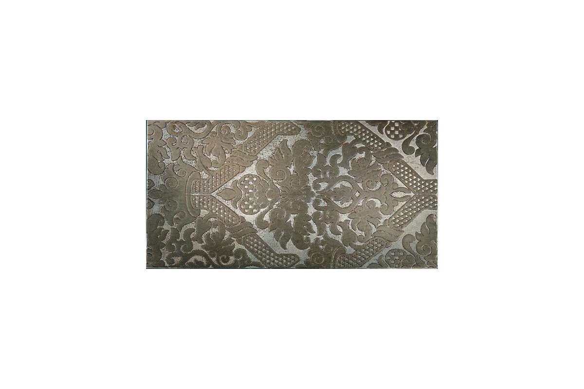 Мрамор Petra Antiqua Lacche 2 Shiny  Fondo Argento - Decoro Londongrey 30,5 X 60