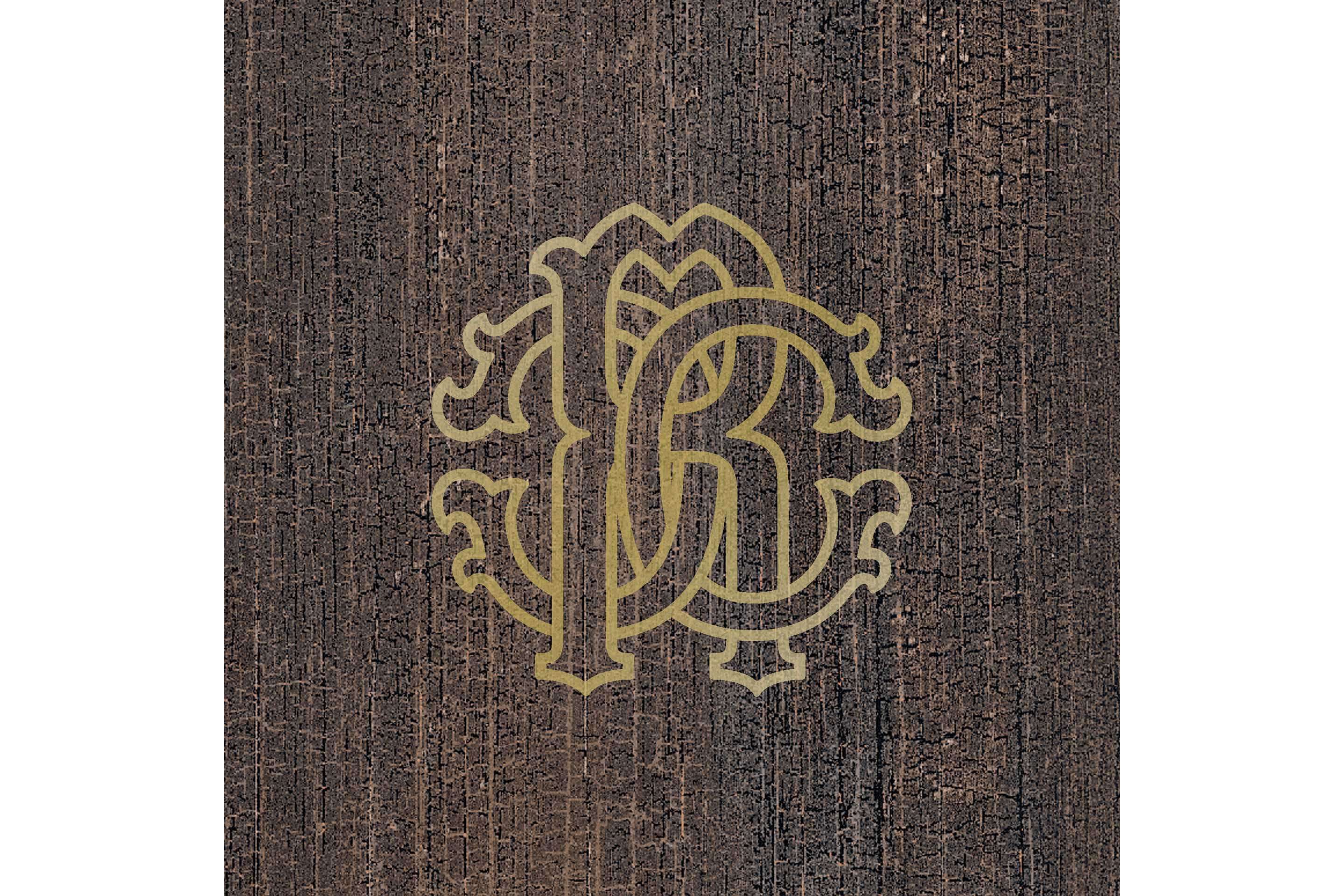 Керамогранит Roberto Cavalli The Wild Spirit Wood Logo Dark