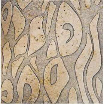 Мрамор Petra Antiqua Lacche 1 BATIK Fondo Naturale - Decoro Travertino Chiaro 30,5 x 30,5