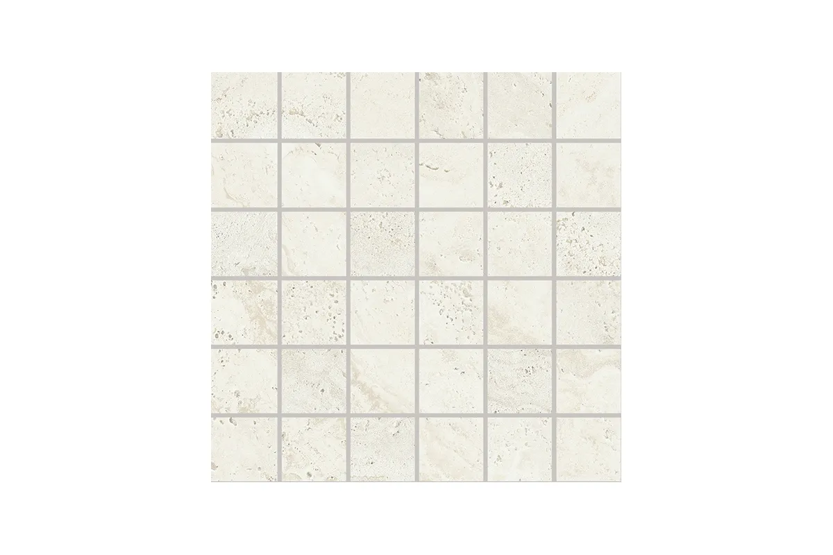 Керамогранит Provenza by Emil Group Unique Travertine Mosaico 5X5 Minimal White
