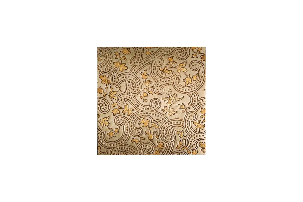 Мрамор Petra Antiqua Lacche 2 Cashmere Fondo Biancone Decoro Argento  30,5 X 30,5