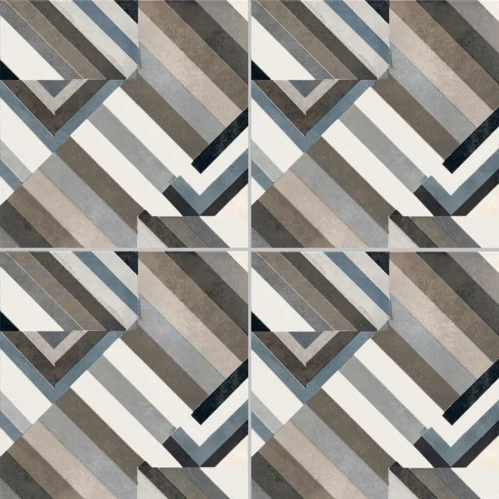 Керамогранит Mutina Azulej Prata nero
