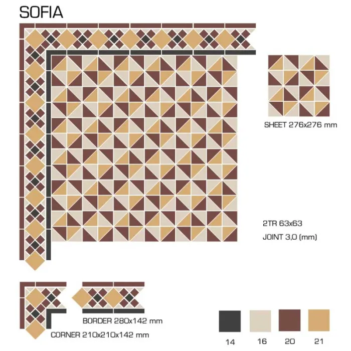 Керамогранит TopCer Victorian Designs Sofia