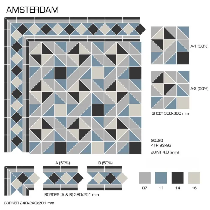 Керамогранит TopCer Victorian Designs Amsterdam