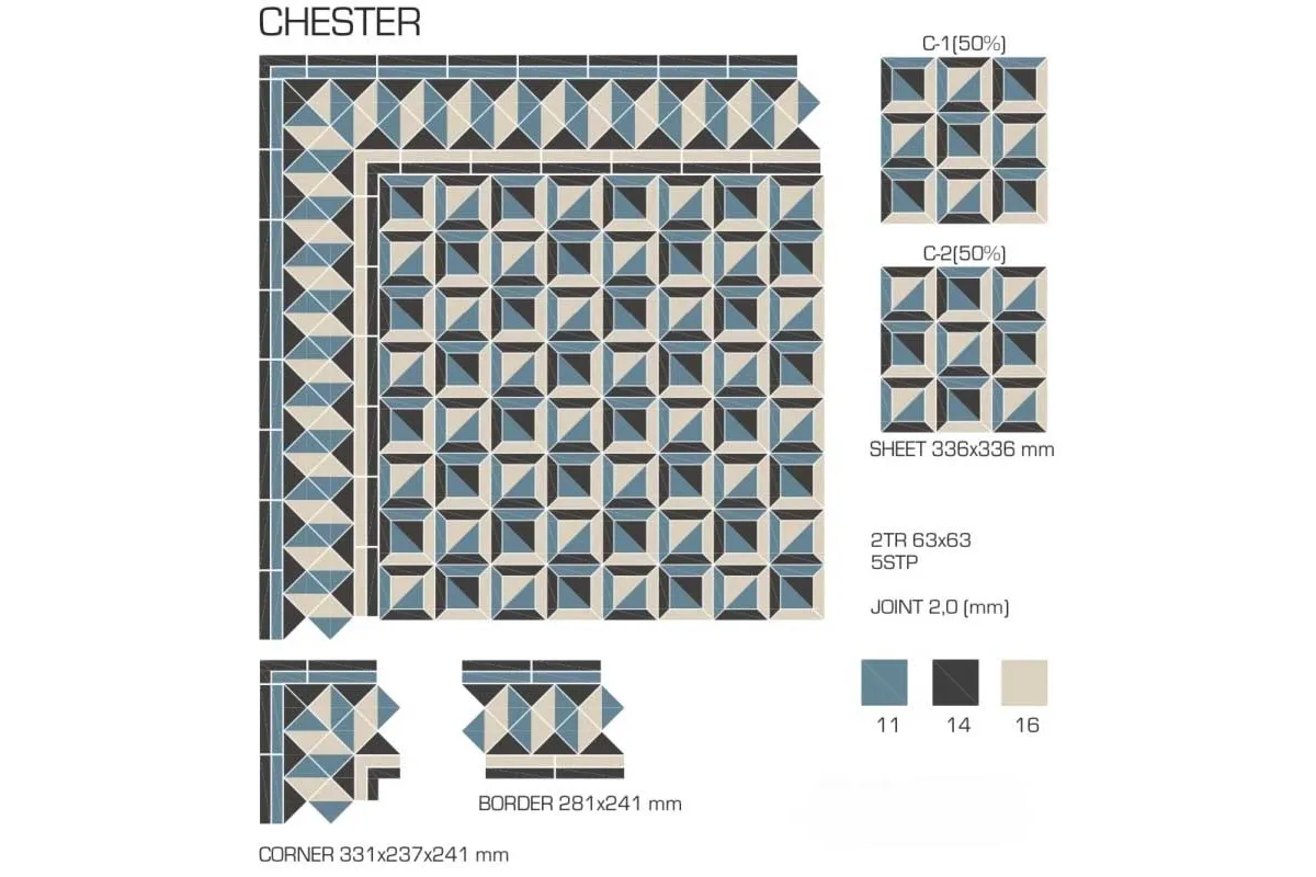 Керамогранит TopCer Victorian Designs Chester