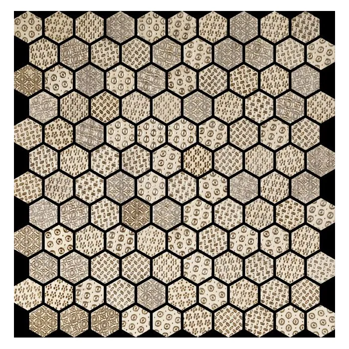 Мрамор Petra Antiqua Evolution esagono 3,2 biancone silver