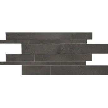 Керамогранит Ergon by Emil Group Tr3nd Mosaico Listelli Sfalsati Black A