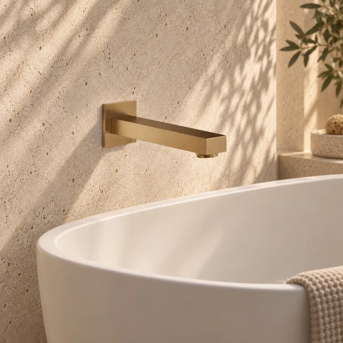 Cантехника Gessi Inverso Rigato Настенный излив для ванны
