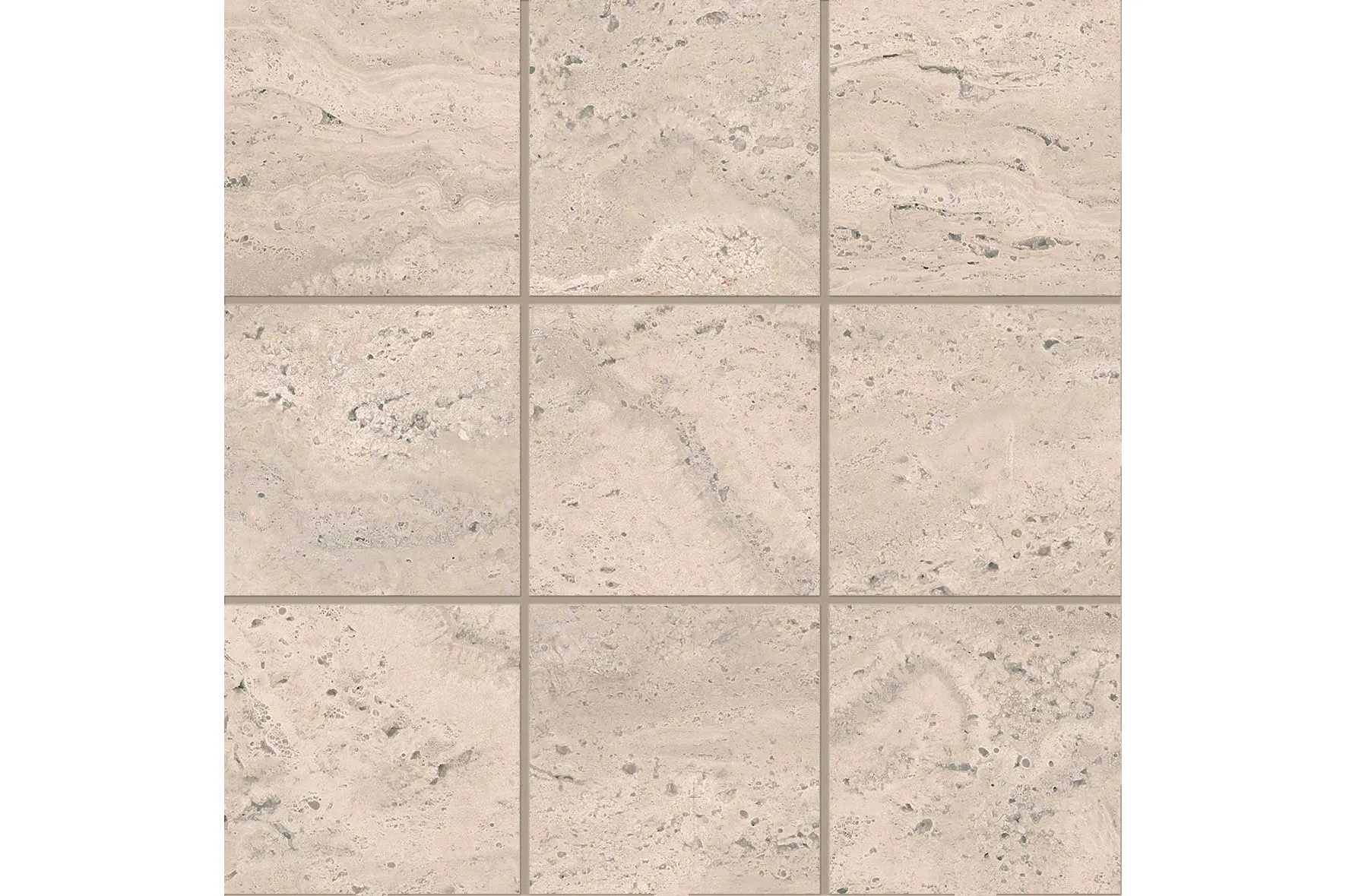 Керамогранит Emil Ceramica Dual Travertine Poro Chiuso Beige Mosaico 10X10
