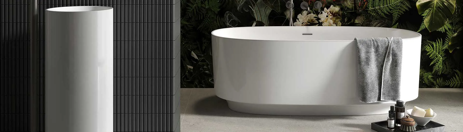 Керамогранит Micro. 3D Forms Fluted Fluted Graphite