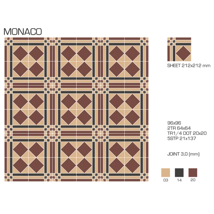 Керамогранит TopCer Victorian Designs Monaco
