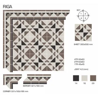 Керамогранит TopCer Victorian Designs Riga