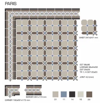 Керамогранит TopCer Victorian Designs Paris