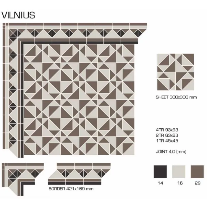 Керамогранит TopCer Victorian Designs Vilnius