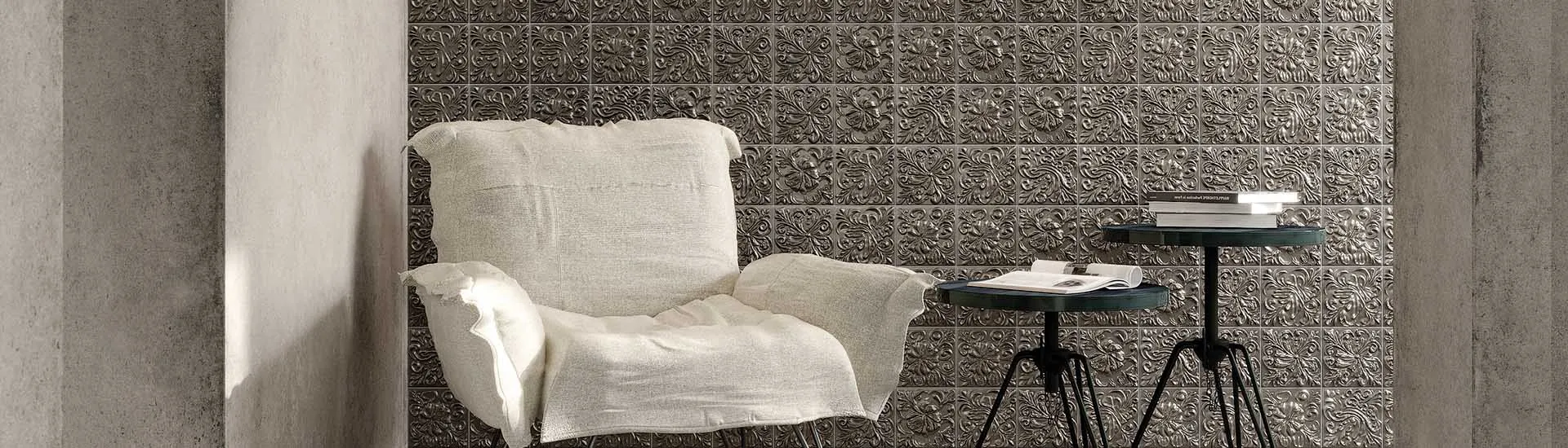 Керамогранит Diesel Living with Iris Ceramica Reloaded Acid Majolica Silver