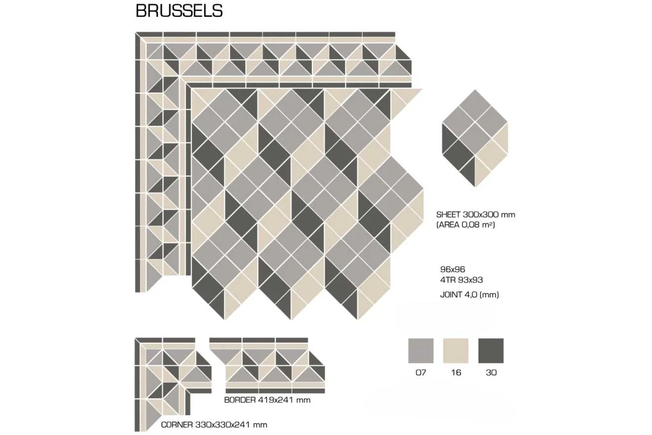 Керамогранит TopCer Victorian Designs Brussels