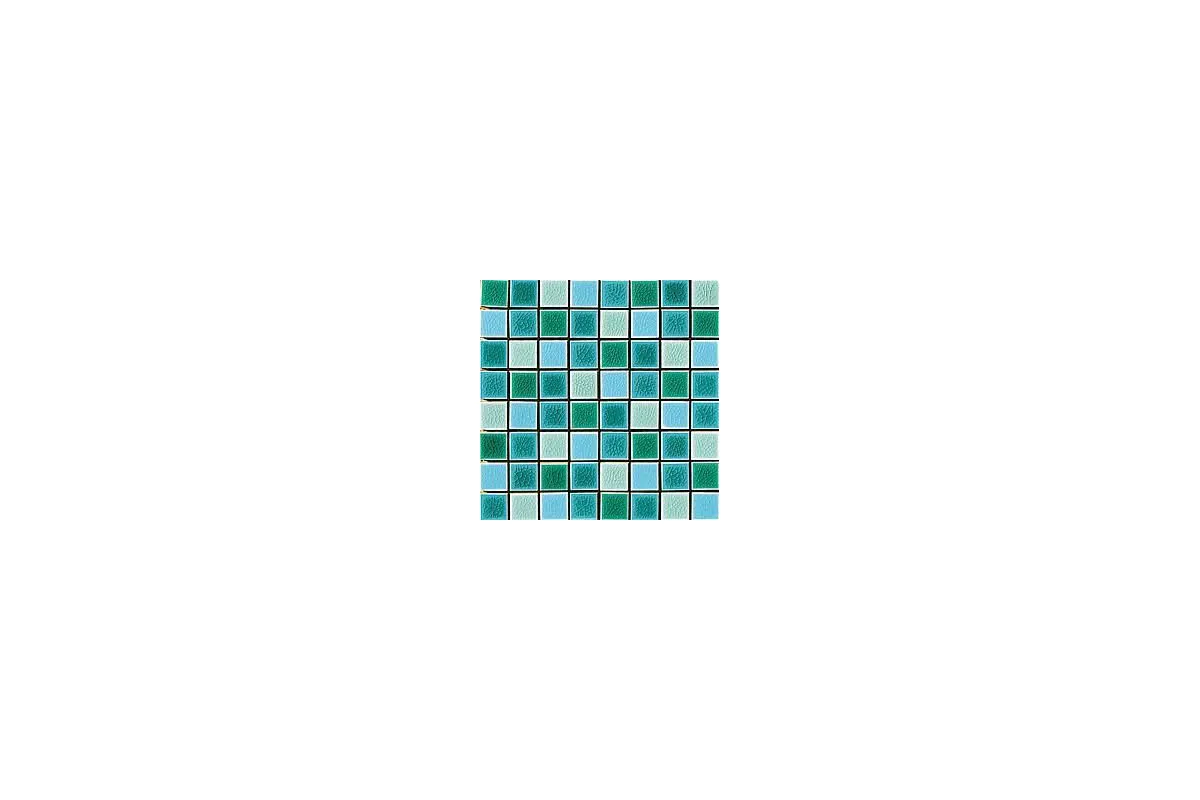 Керамогранит Cerasarda Pitrizza Mosaico Tessera Mare Mix Turchese Abbamar