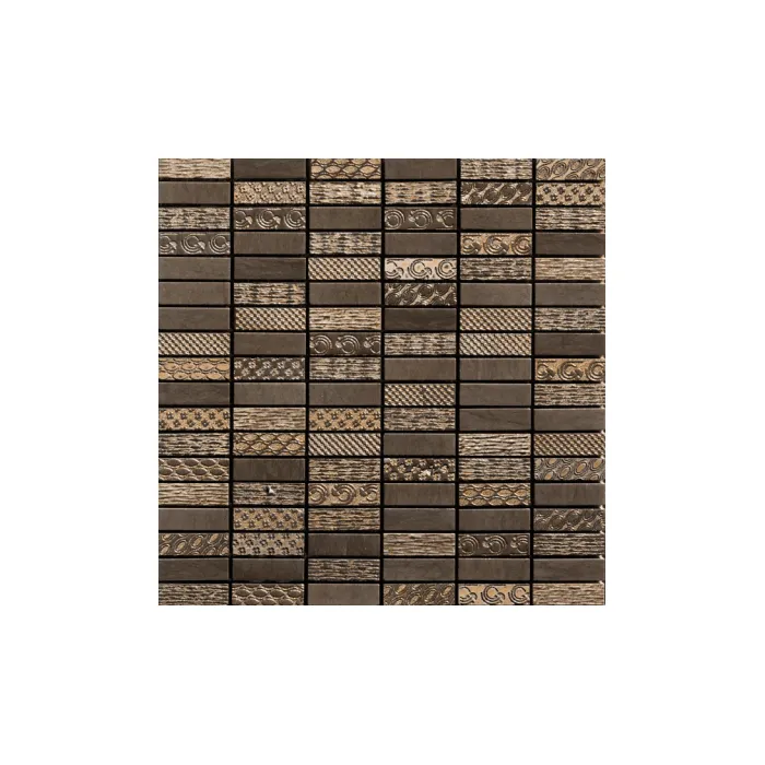 Мрамор Petra Antiqua Acqueforti Mosaics MOSAICO ELECTRA 1.5х5 LONDONGREY BRONZO