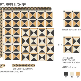 Керамогранит TopCer Victorian Designs St sepulchre design