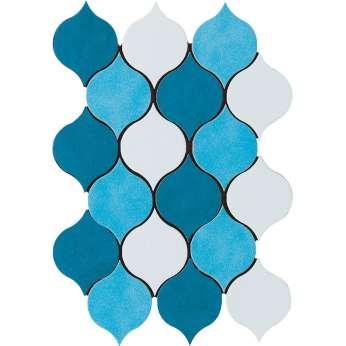 Керамогранит Cerasarda Sardinia Mosaico Goccia Mix Azzurro