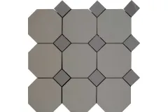 Керамогранит CE.SI. Full Body Ottagono 10X10 Su Rete Xeno- Toz.3.5X3.5 Nickel