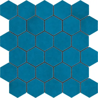Керамогранит Cerasarda Sardinia Mosaico Esagona Azzurro Mare