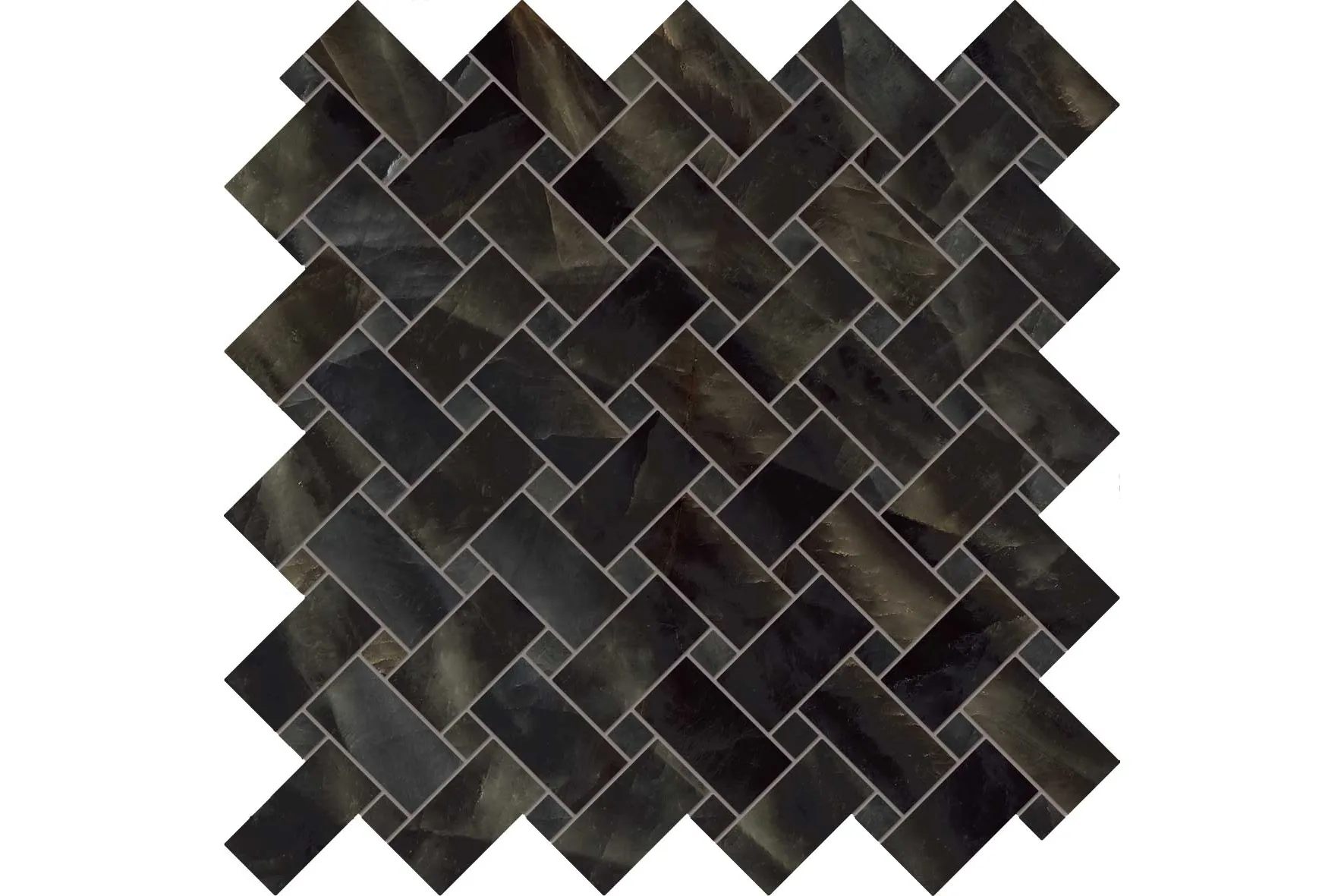 Керамогранит Emil Ceramica Tele di Marmo Crystal Intrecci Vitrum Black