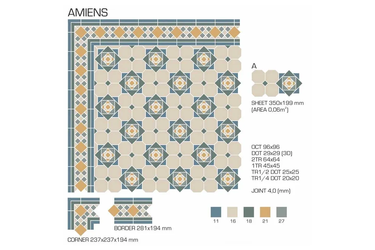 Керамогранит TopCer Victorian Designs Amiens