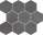 Mosaico Esagoni Graphite