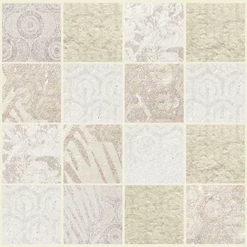 Керамогранит Decoratori Bassanesi Luci di Venezia Intreccio 7,2 Mix Luci-Riflesso-Ice-White