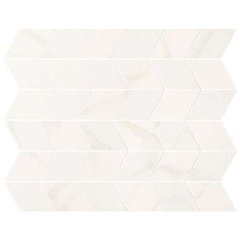 Керамогранит Panaria Trilogy Mosaico Freccia Calacatta White