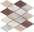 Mosaico Rombo Mix Pink
