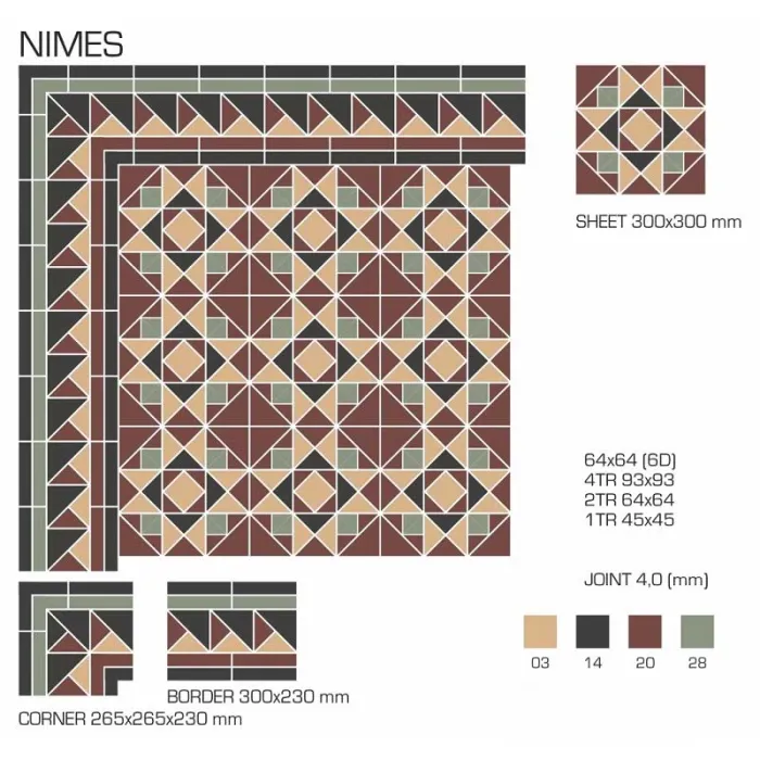 Керамогранит TopCer Victorian Designs Nimes
