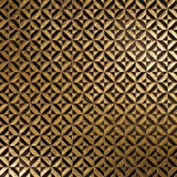 Мрамор Petra Antiqua Lacche 1 OPTICAL 3 Fondo Nero Marquinia Decoro Oro 30,5 x 30,5