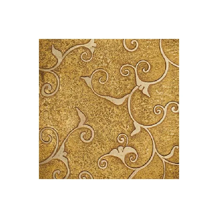 Мрамор Petra Antiqua Lacche 1 DAMASCO 1 Fondo Oro - Decoro Travertino Chiaro 30,5 x 30,5