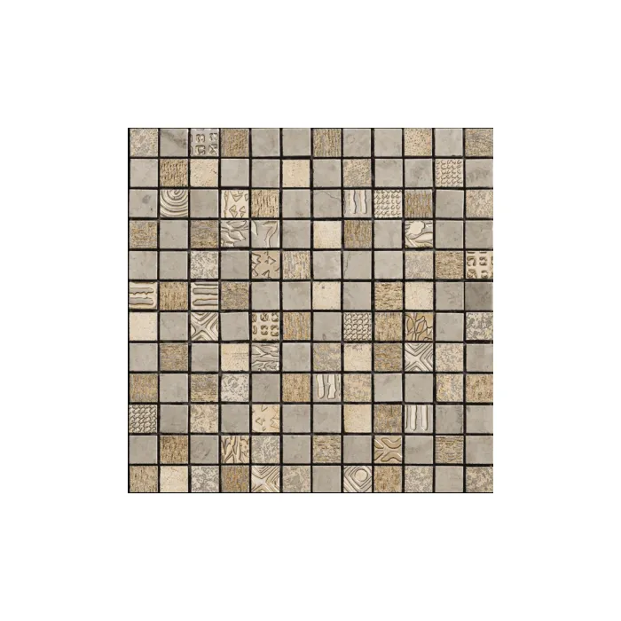 Мрамор Petra Antiqua Acqueforti Mosaics MOSAICO ENDOR 2.5х2.5 NEW SMOKE BRONZO