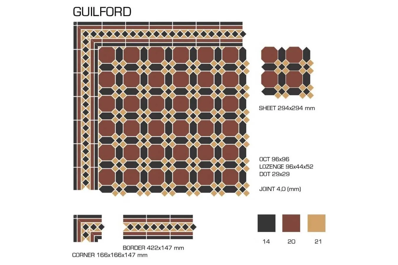 Керамогранит TopCer Victorian Designs Guilford